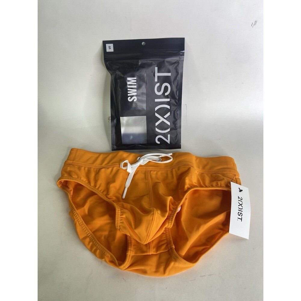 2XIST Essentials Rio Swim Brief Swimwear Bottoms Sun Orange Mens Size S